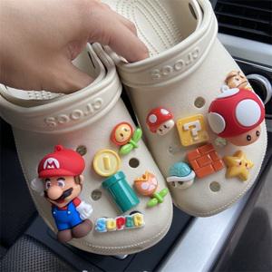 크록스 액세서리 crocs 신발 지비츠 슈퍼 마리오 버섯 셋트