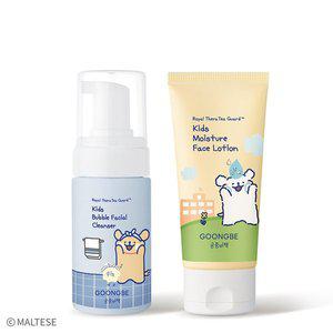 [궁중비책][궁중비책 x 몰티즈]키즈 버블 페이셜 클렌저 100ml + 키즈 모이스처 페이스 로션 80ml