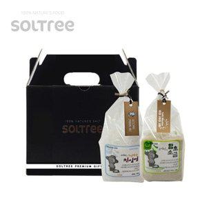 [기타][고서임]천일염 + 함초소금 (각500g)_2종손잡이