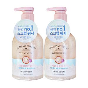 엘지 온더바디 바디클랜저 벨먼 스파 사해소금 스크럽 히말라야 핑크솔트 400ml 2개