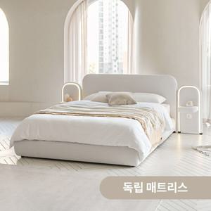 상일리베가구 아르 패브릭 호텔 침대 Q+조명협탁2개 (독립매트)