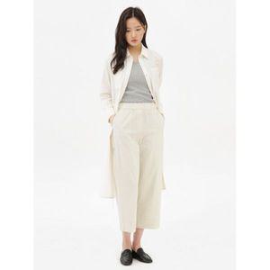 탑텐 여성 릴렉스 밴딩 치노 크롭 팬츠 MSE2PP2201