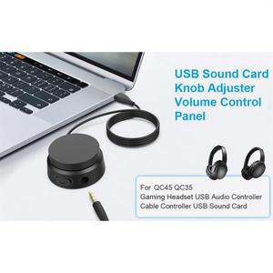 Bose QC35 3.5mm 헤드폰용 IIJJ-USB 볼륨 컨트롤러 사운드 카드연결된 USB