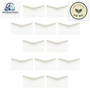 편지지 감성 생일 기념일 100 Pcs 흰색 봉투 미니 빈 돈 저장 가방 두꺼운 종이 카드 우아한 아이보리 디자