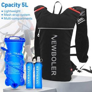 러닝 조끼 초경량 배낭 트레일 수분 공급 팩 마라톤 자전거 가방 5L 500ml 2L 소프트 플라스크