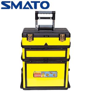 [스마토] 2단분리 이동형 공구함(캐리어형) SM-C1003 / W580xL360xH670mm