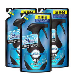 [기타]페브리즈 맨 데오드란트 파워 용기형 리필 320ml 3ea