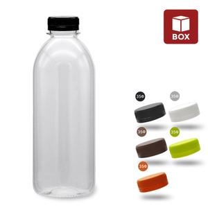 (1BOX) 우유페트병 1000ml (브릿지캡-90개입)