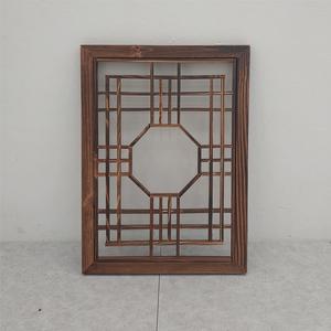 전통공예 한옥나무창틀 문살 한옥창문 문살 벽장식 초가집소품 인테리어 엔틱 빈티지