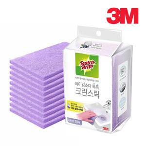 3M 크린스틱 베이킹소다 톡톡 시트타입(수세미형) 10매입