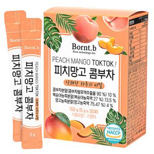 본트비 피치망고 콤부차 피치망고맛 분말 1박스
