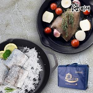 [해미래][선물세트] 해미래 속살좋은 싱싱갈치 200g(2~3토막) x 10팩/총2kg내외  + 손질 가자미 120g x 10