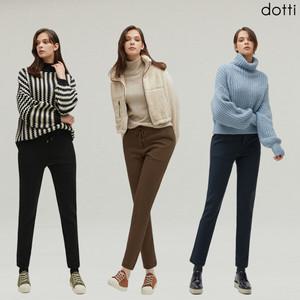 [도티 dotti] 도티 21 Winter 여성 테이퍼드핏 기모 팬츠 3종