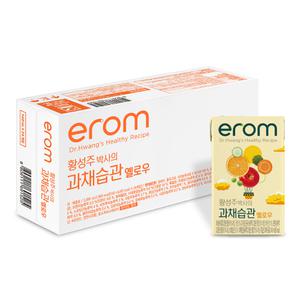 이롬 황성주 과채습관 옐로우 140ml 24팩 야채 과채 과일 주스