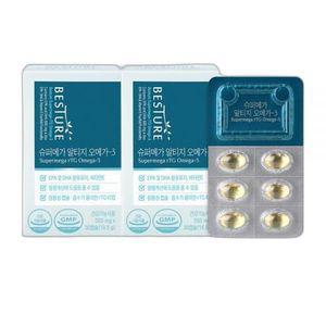 베스처 슈퍼메가 rTG 알티지 오메가3 x2박스 (1개월분)