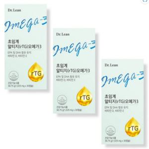 닥터린 초임계 알티지 오메가3 1025mg 30캡슐 3박스