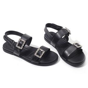 [갤러리아] 세라 여성 캐주얼 스트랩 샌들 슬링백 TCS23405 블랙 1CM