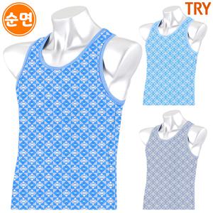 트라이 남자 순면 런닝 3매입 RS900 MH3