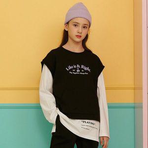 [보리보리/오션스카이]여아 크롭 레이어드 조끼