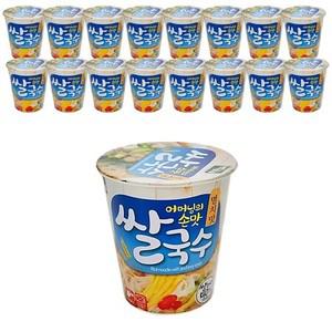 백제식품 멸치맛 쌀국수 미니컵 58g 24개