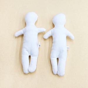 무지 캔버스천 인형 사람 1개 new 애착 인형 봉제 아트 방과후 미술 그리기 어린이집