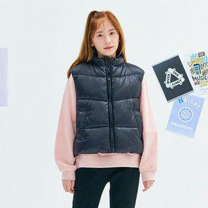 [보리보리/오션스카이]여아 글로시 크롭 패딩 캐주얼 조끼