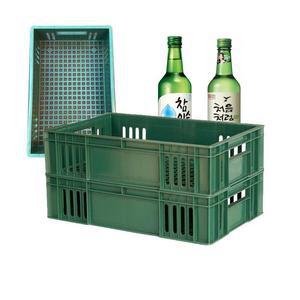 [OFM62342]공병 상자 플라스틱 음료 소주 운반 박스 5개