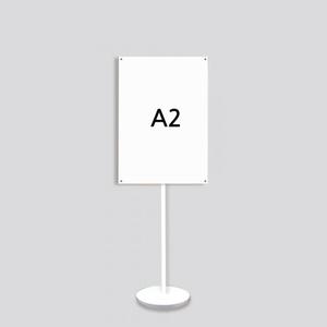 자석식 슬림 사인스탠드 A2 화이트 원형받침 포스터 POP 스탠드 행사 전시회
