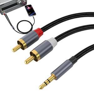 USB CRAC 오디오 케이블 C타입RAC 수Y RAC 분배기 2RAC 잭 홈 앰프 자동차 스테레오용