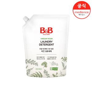 비앤비 비건 세탁 섬유세제 1500ml 리필형 1입 (저자극/순한성분)_K154