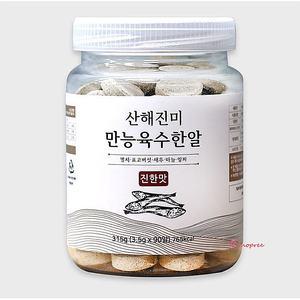 육수 3.5gx90알 새우 알약 알육수 만능 멸치 조미료 고체 진한맛yza258