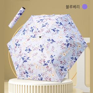 꽃무늬 초경량 양산 130g UV 자외선차단 미니 3단 암막양산 양우산 일본 스타일