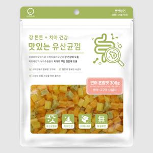 굿데이 맛있는 유산균껌 연어혼합300g (장건강+치아건강)