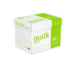 [miilk]한국제지 밀크그린 A4용지 친환경 복사용지 80g 1박스 2500매