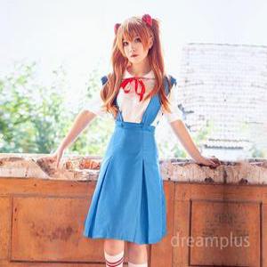 에반게리온 아스카 레이 코스프레 EVA 교복