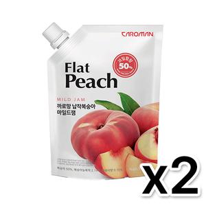 까로망 납작복숭아 마일드잼 1kg (2개1세트)