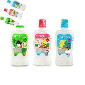 칠햐 동아제약 가그린 어린이 380ml 사과 딸기 풍선껌 키즈 어린이가그린3개