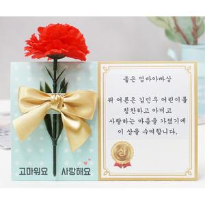 어버이날 카네이션 부모님감사 상장 만들기 5인용 편지쓰기 유치원 초등 어린이집 5월
