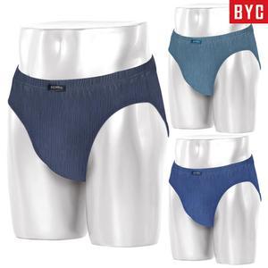 BYC 남성 폴리 스판 기능성 삼각 팬티 3매입 M22I34