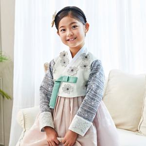 WL612 흰꽃나래 여아한복/아동한복