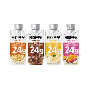 테이크핏 맥스24G 단백질음료 250mlx24입 4종(고소,초코,바나나,호박고구마)
