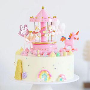 모형케이크 회전목마 행사 돌상 장식 소품 웨딩 생일 케이크 모델 시뮬레이션 장식품