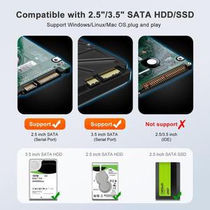 MAIWO 외장 하드 드라이브 인클로저 HDD 케이스 25 인치 35 SATAUSB30 C 타입 SSD 디스크 PC 도구 필요 없