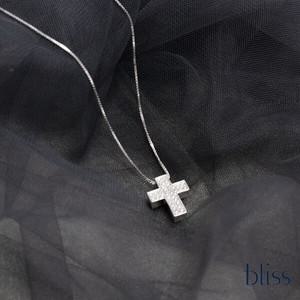 블리스 I SEGNI 18K 다이아 크로스 목걸이 라지