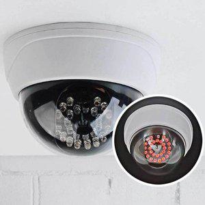 감시카메라 감시 돔형 모형카메라 LED 가짜CCTV (WFGNDFY)