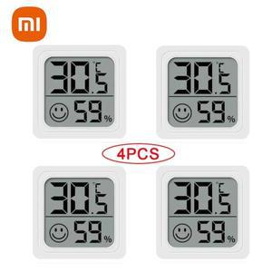샤오미 스마트 온도계 가정용 실내 센서, LCD 디지털 디스플레이, 계량기 게이지, 기상 관측소, 4 개 세트