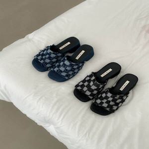 여성 합피 가보시 미들힐 뮬 109101
