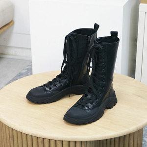 여성 레이스업 워커부츠 미들부츠 115170