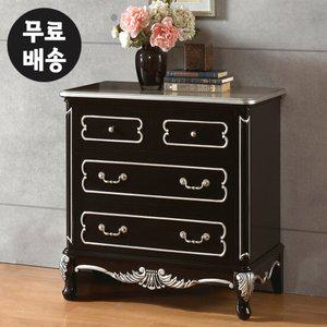 라헬 엔틱 원목 3단 서랍장 안방 거실 인테리어 수납