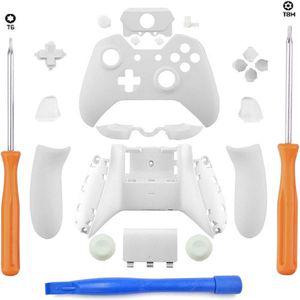 Xbox One 컨트롤러 XBOXONE 게임패드용 교체 페이스플레이트 버튼 화이트 매트 풀 세트 하우징 쉘 케이스